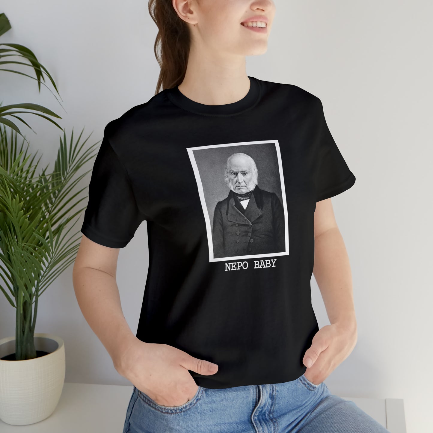 US History Humor Nepo Baby John Quincy Adams American History Shirt for Teachers