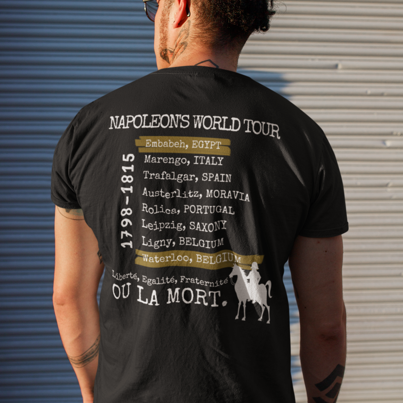 Napoleon World Tour Funny French European History Shirt