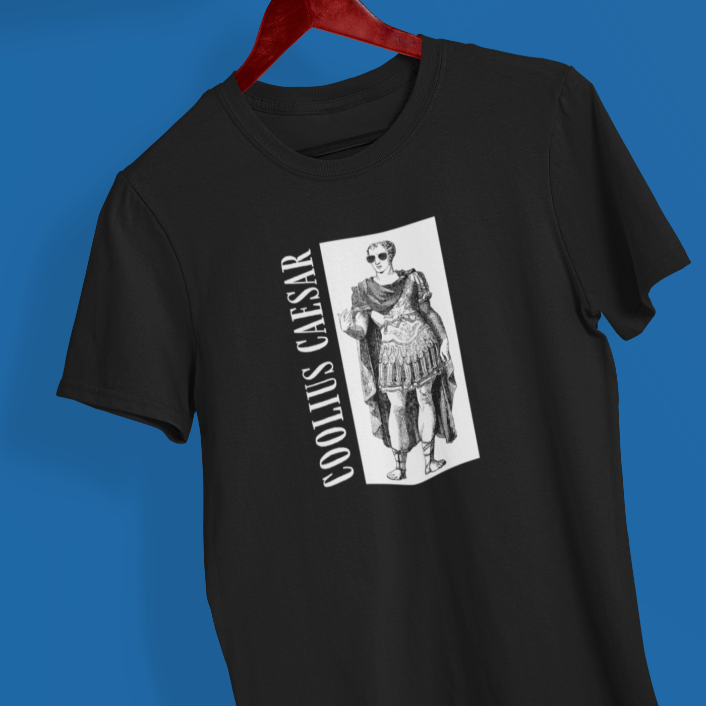 "Coolius Caesar" Funny Ancient History Black Shirt