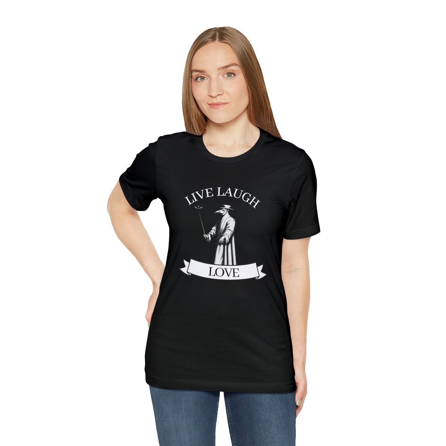 Plague Doctor Live Laugh Love Medieval Funny Dark Ages History Shirt