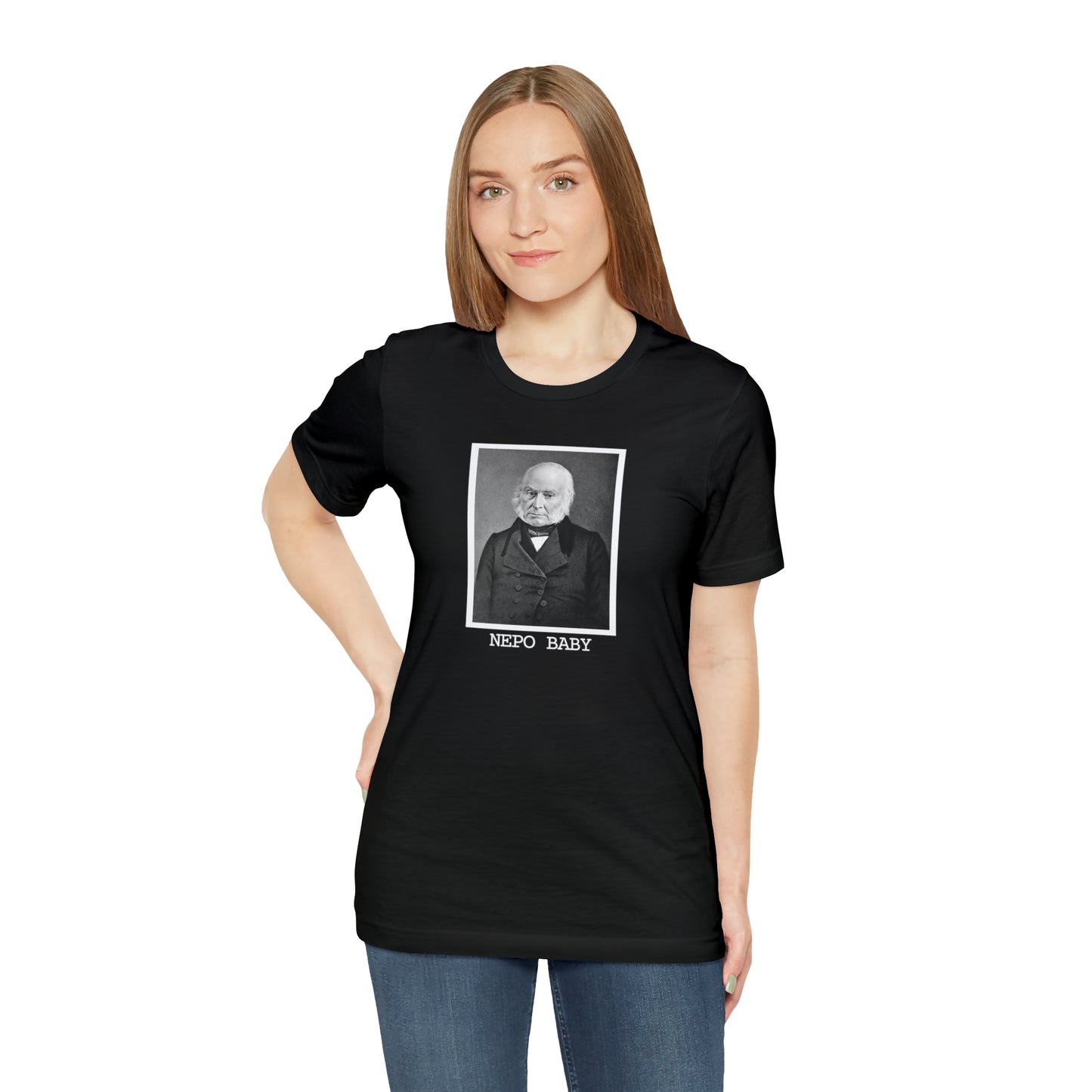 US History Humor Nepo Baby John Quincy Adams American History Shirt for Teachers
