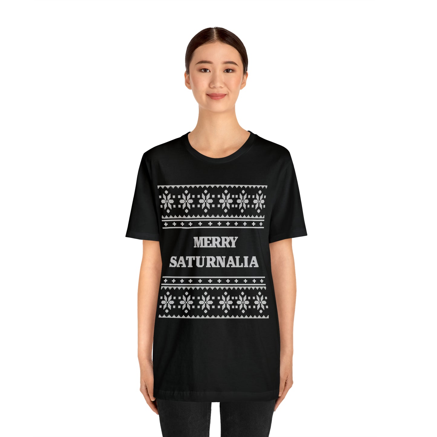 Saturnalia Roman History Ugly Christmas Sweater Holiday Shirt Knit Style