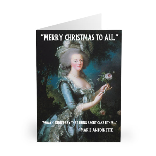 Marie Antoinette Funny French Revolution History Christmas Card