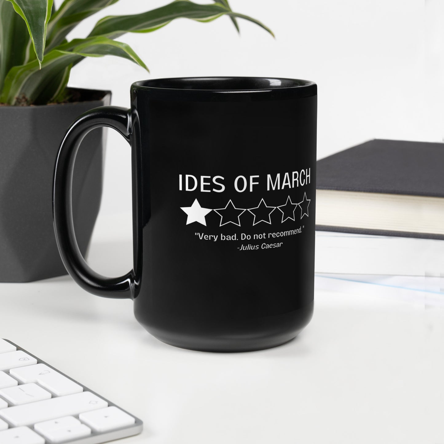 Ides of March Review Julius Caesar Mug