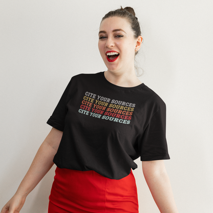 "Cite Your Sources" Academic Retro Vibes Shirt