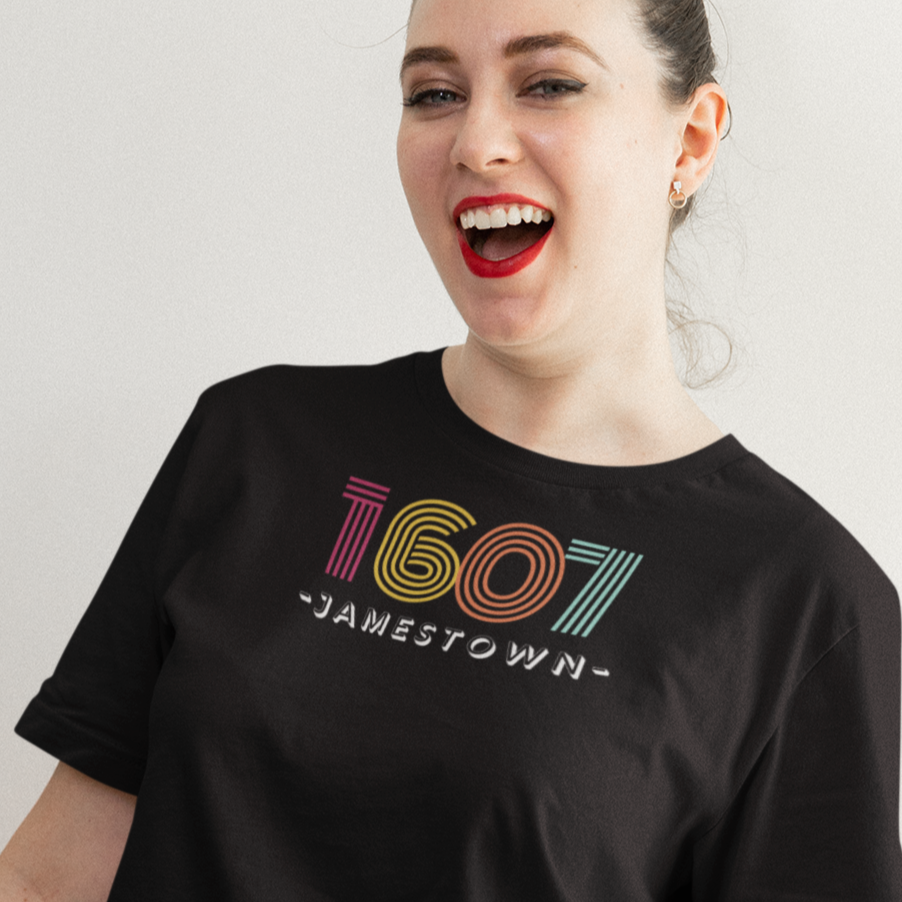 Jamestown 1607 Retro Vibes US History Teacher Shirt