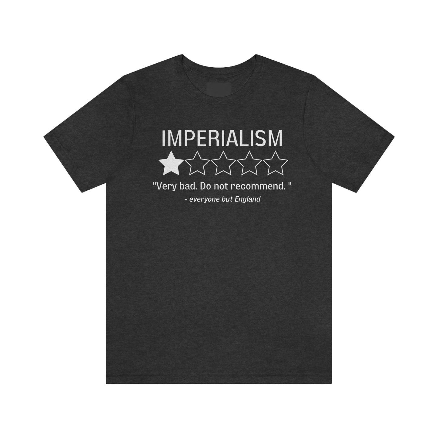 "Imperialism. Very Bad." Review Shirt