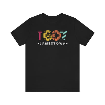 Jamestown 1607 Retro Vibes US History Teacher Shirt